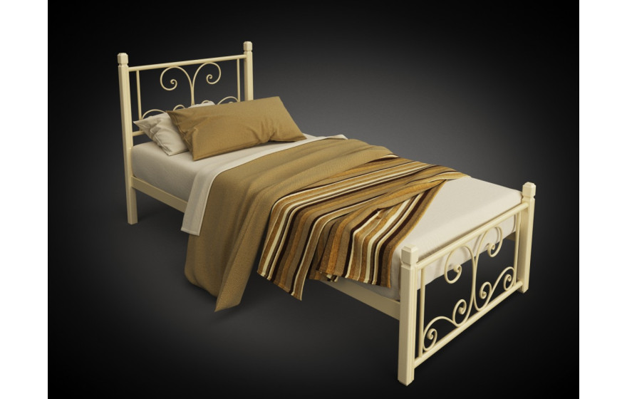 Металлическая односпальная кровать Нарцисс Tenero