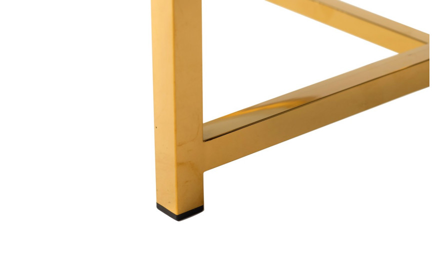Журнальний стіл CL-1 прозорий+золото Vetro