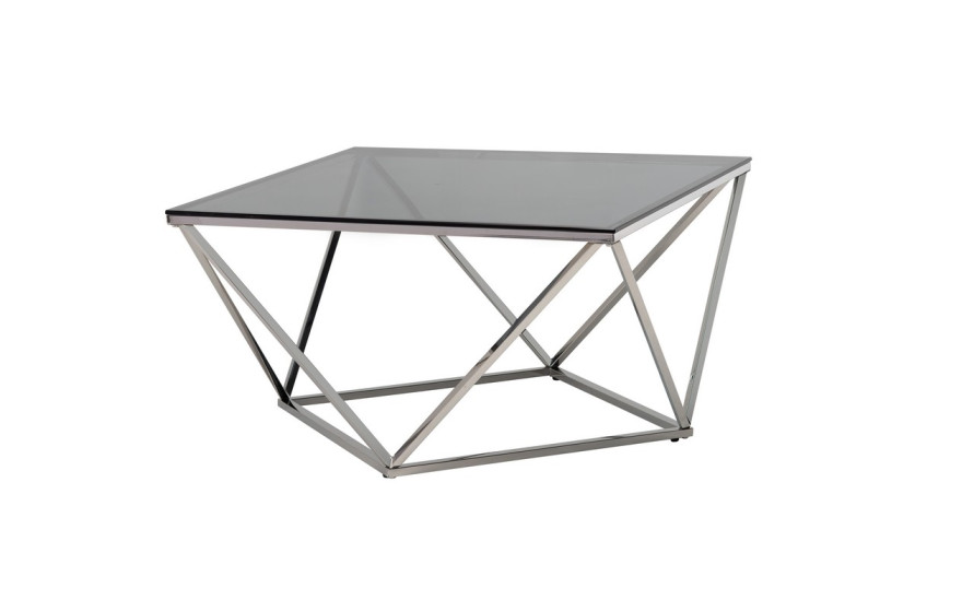 Журнальний стіл CP-1 тонований + срібло Vetro +