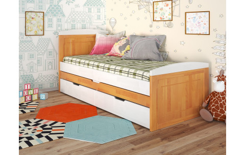 Ліжко дитяче дерев'яне Компакт з додатковим спальним місцем Arbor Drev
