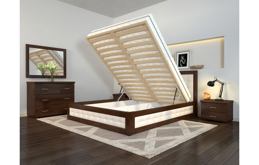 Ліжко дерев'яне Рената М з підйомним механізмом Arbor Drev