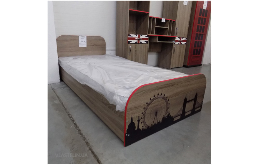 Детская Односпальная Кровать из ДСП, 90х200 см, Tvist (Твист) от LUXE STUDIO
