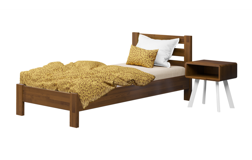 Дерев'яне односпальне ліжко Рената Люкс Естелла