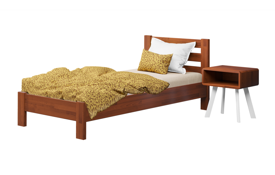 Дерев'яне односпальне ліжко Рената Люкс Естелла
