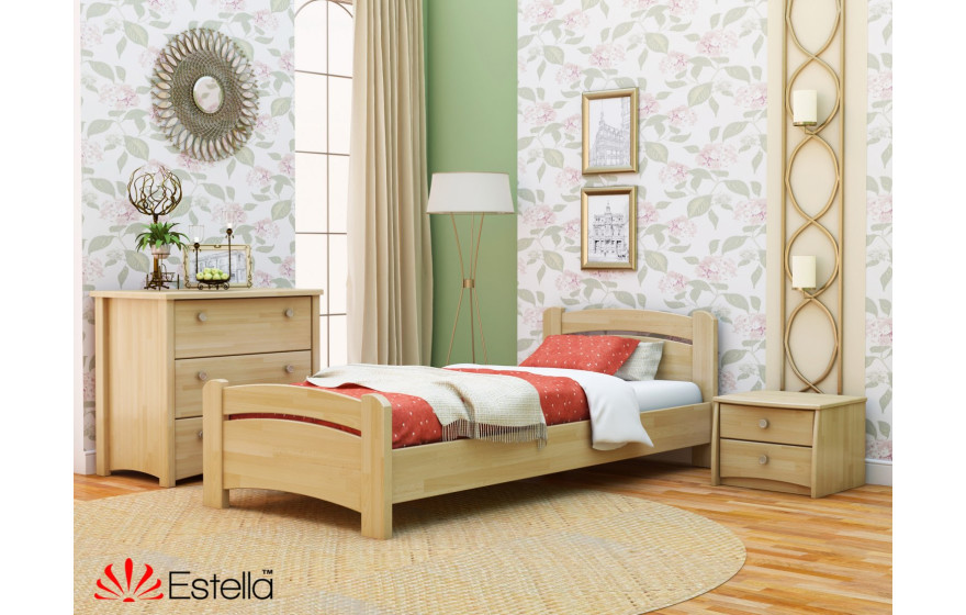 Дерев'яне односпальне ліжко Венеція Естелла