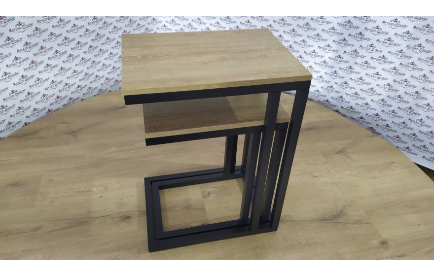 Журнальний столик Кофі брейк 2 в 1 (висота 65+50 см) Метал-Дизайн