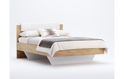 Кровать полуторная с мягким изголовьем Асти (без каркаса и матраса) MiroMark