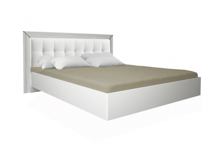 Ліжко двоспальне з м'яким узголів'ям Белла (без каркаса та матраца) MiroMark