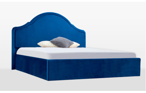 Ліжко двоспальне з м'яким узголів'ям та підйомним механізмом Карина MiroMark