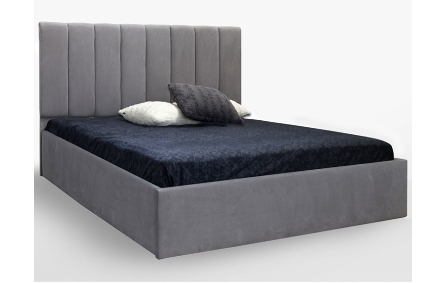 Ліжко двоспальне з м'яким узголів'ям та підйомним механізмом Діана MiroMark