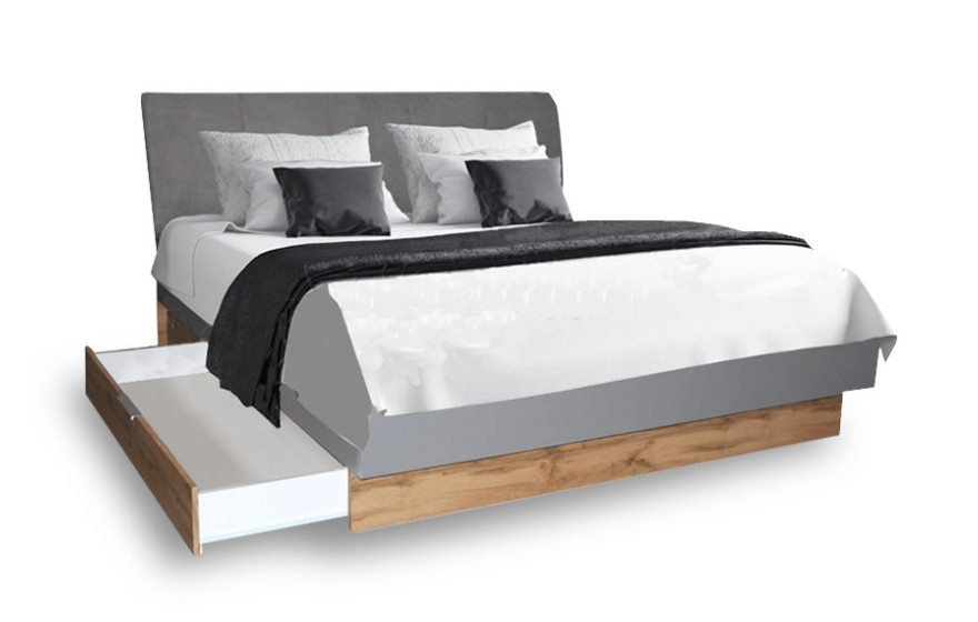 Ліжко двоспальне Лінц з ящиками (без каркаса та матраца) MiroMark