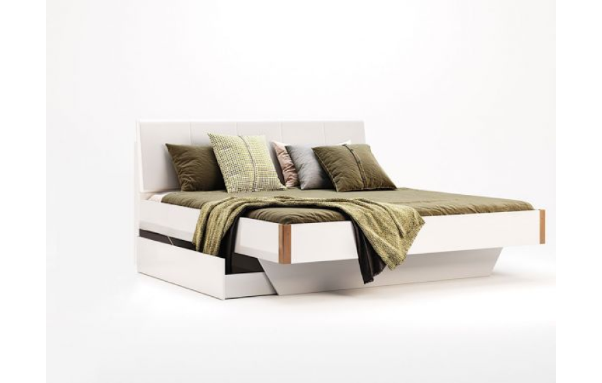 Кровать двуспальная Ники с ящиками (без каркаса и матраса) MiroMark