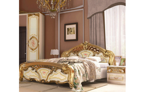 Ліжко двоспальне з підйомним механізмом Реджина Голд (з каркасом, без матраца)MiroMark