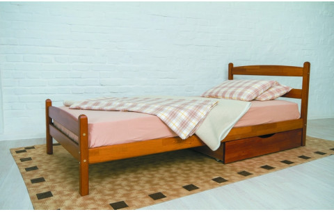 Дерев'яне односпальне ліжко Ліка Олімп