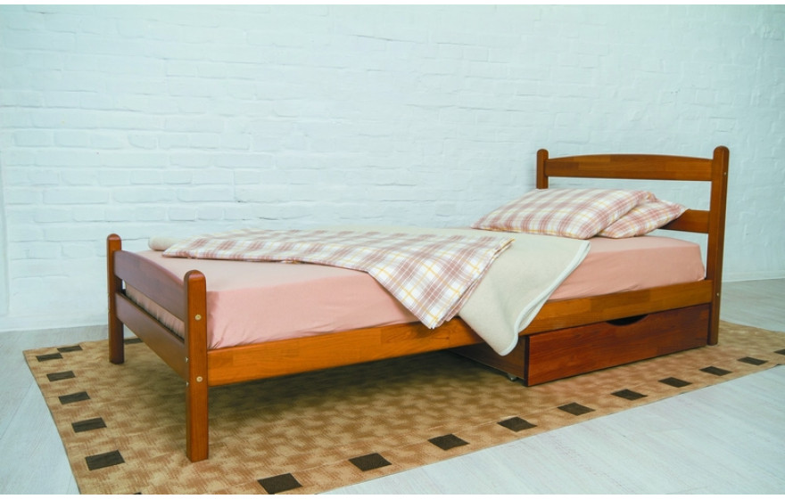 Дерев'яне односпальне ліжко Ліка Олімп