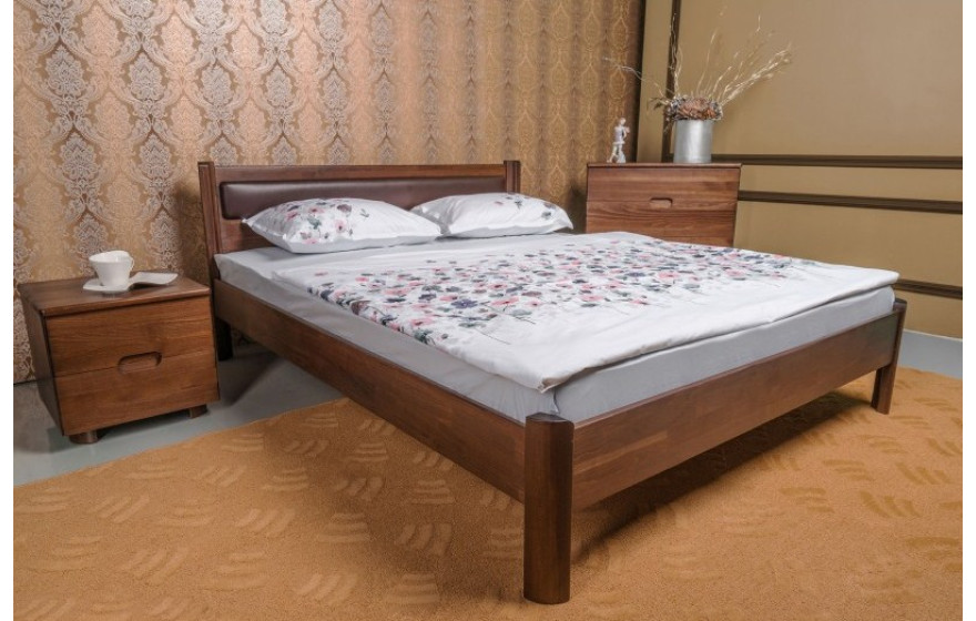 Деревянная кровать Марго мягкая без изножья Олимп