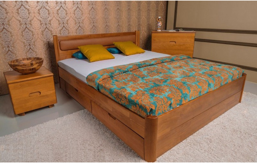Дерев'яне ліжко Марго Олімп