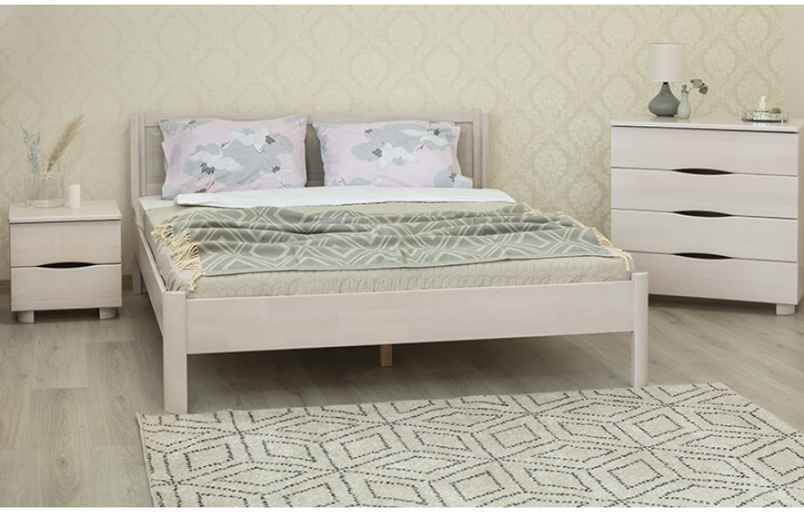Деревянная кровать Марго Филенка без изножья Олимп