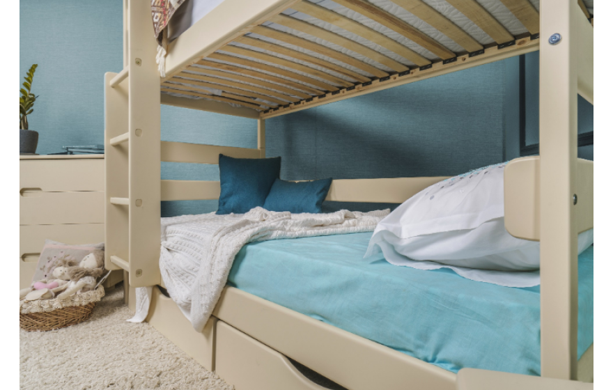 Двоярусне дерев'яне ліжко-трансформер Ясна Олімп
