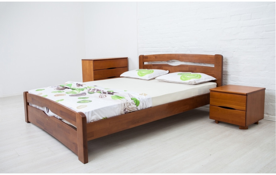 Деревянная кровать Нова с изножьем Олимп