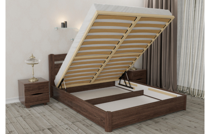 Дерев'яне ліжко Нова з механізмом Олімп