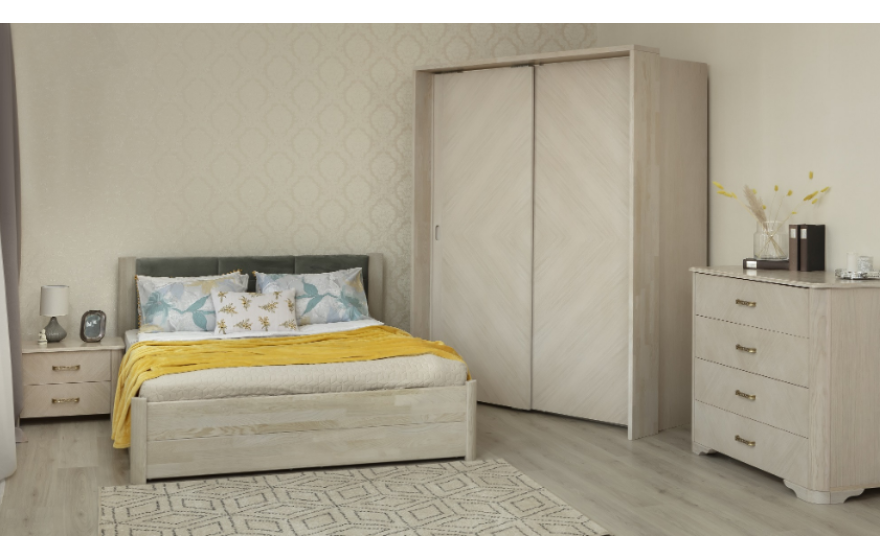 Деревянная кровать Катарина с ящиками Олимп