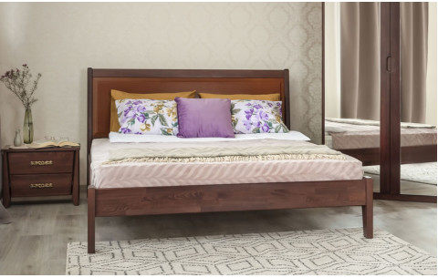 Дерев'яне ліжко Сіті Преміум з фільонкою без нігтя Олімп