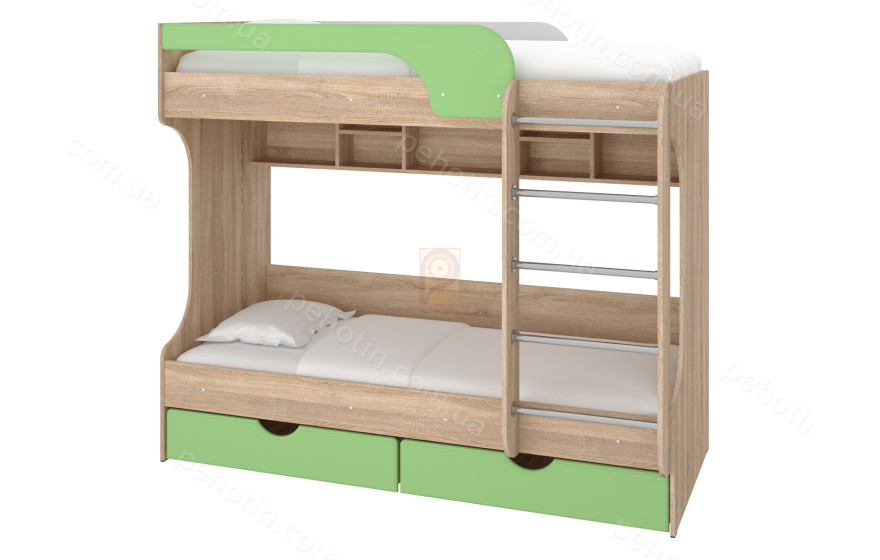 Двухъярусная кровать "Юнга" ТМ Пехотин