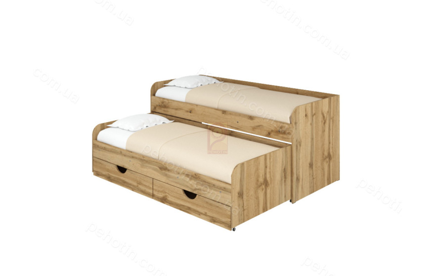 Дитяче двомісне ліжко з ящиками 